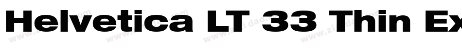 Helvetica LT 33 Thin Extended字体转换